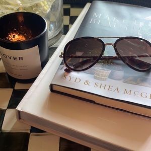 Tom Ford Tortoise shell and gold aviator sunglasses